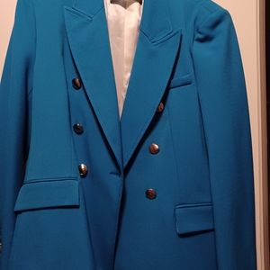 Zara Turquoise Blue Blazer